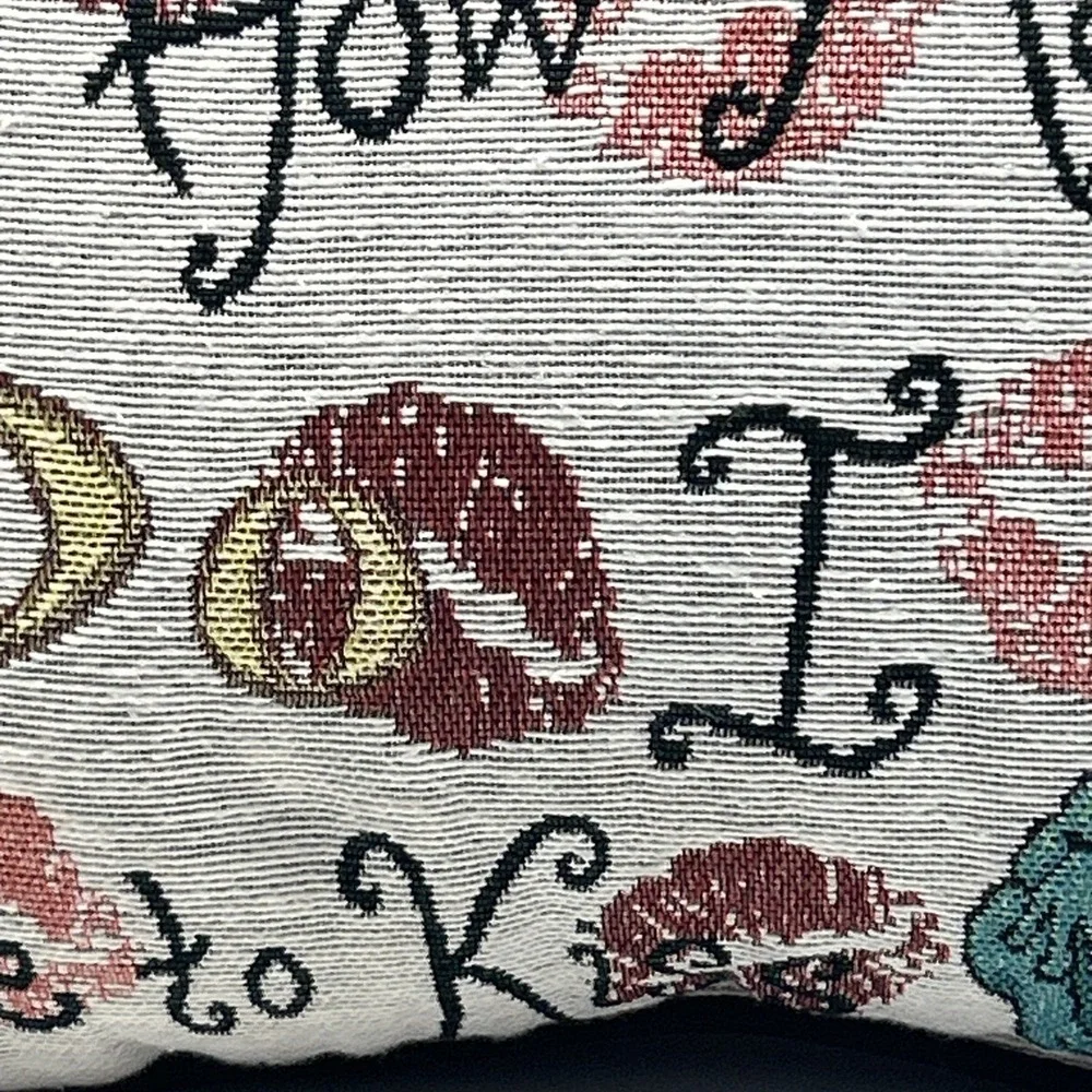 Vintage Frog Prince Tapestry Just How Many Do I Kiss Throw Cushion 12